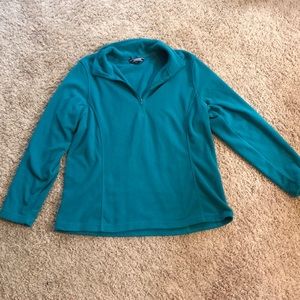 Turquoise quarter zip jacket